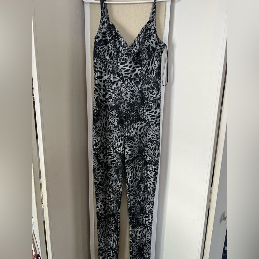 Leopard print jumpsuit